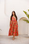 Cami Midi Dress Red Tigress