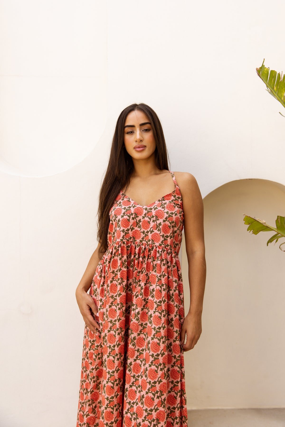 Cami Midi Dress Saffron Sun