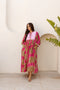 Tara Midi Dress Fuchsia Royale Tigress