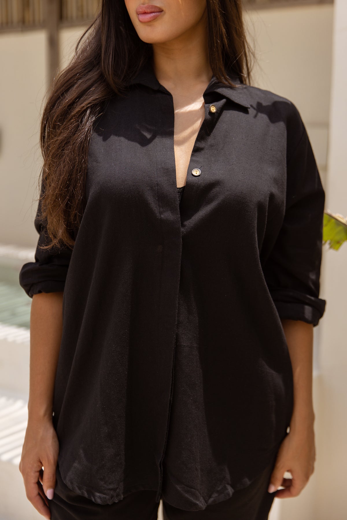 Amara Cotton Trousers Noir
