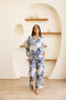 Amrita Pajamas Set Palm Azure