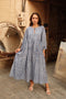 Tara Midi Dress Sky Lines