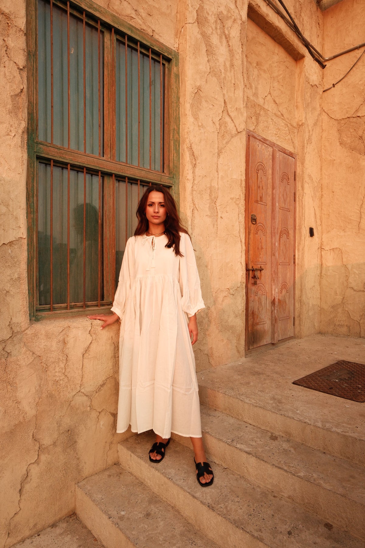 Sara Midi Dress Snow