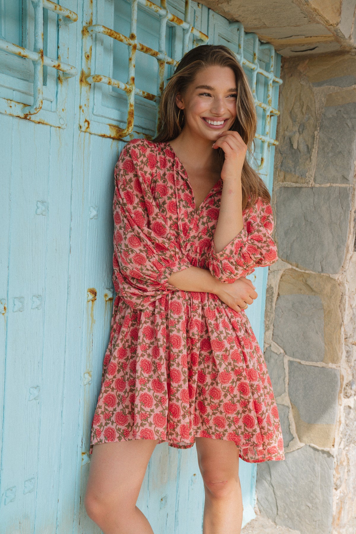Maya Mini Dress Saffron Sun