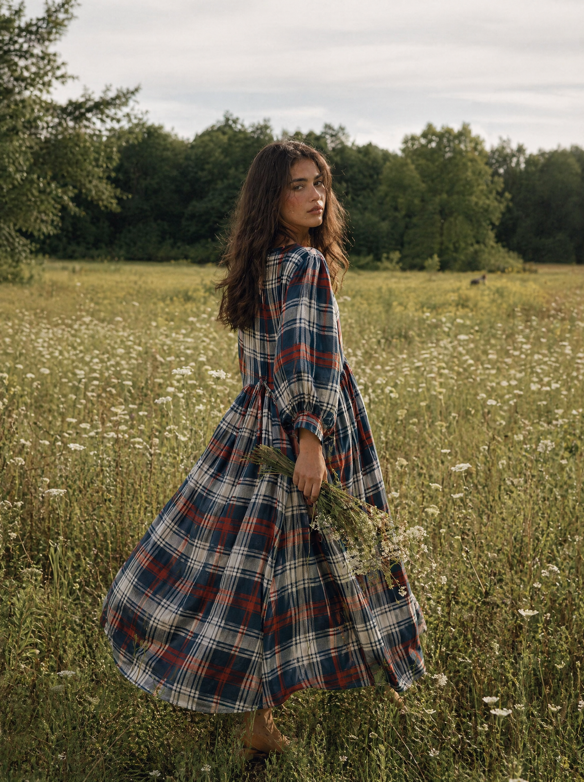 Tara Midi Dress Highland